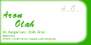 aron olah business card